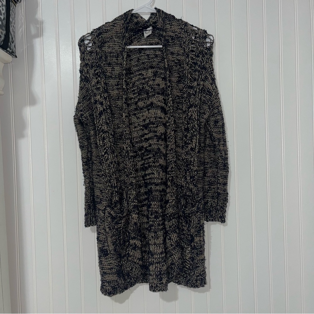 Anthropologie Akemi + Lin sweater cardigan duster long size xs